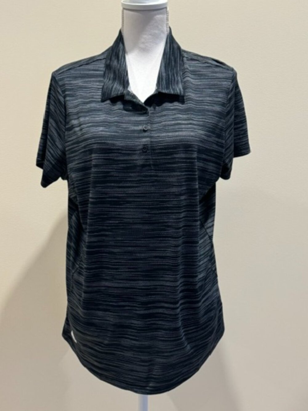 Women's Adidas Black and White Golf Polo Size 2XL